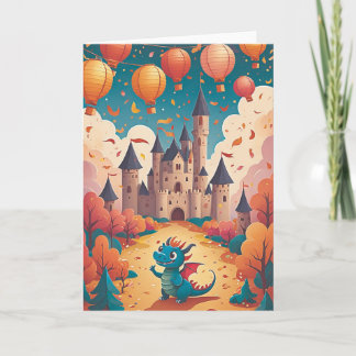 Tarjeta Dragon's Confetti Castle Bash