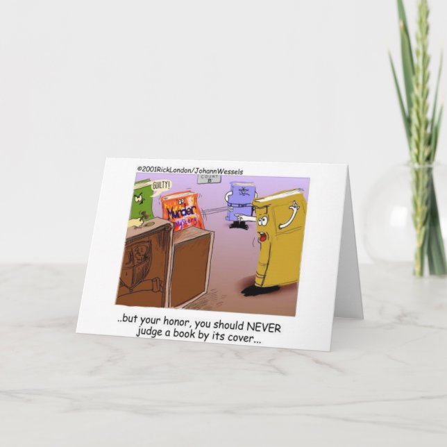 Tarjeta Drama literario Días divertidos Tees Mugs Etc (Anverso)