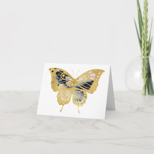 Tarjeta Dramática mariposa dorada BLANK (Anverso)