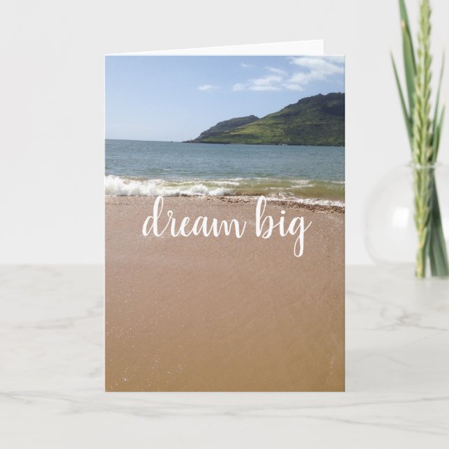 Tarjeta Dream big Kauai (Anverso)