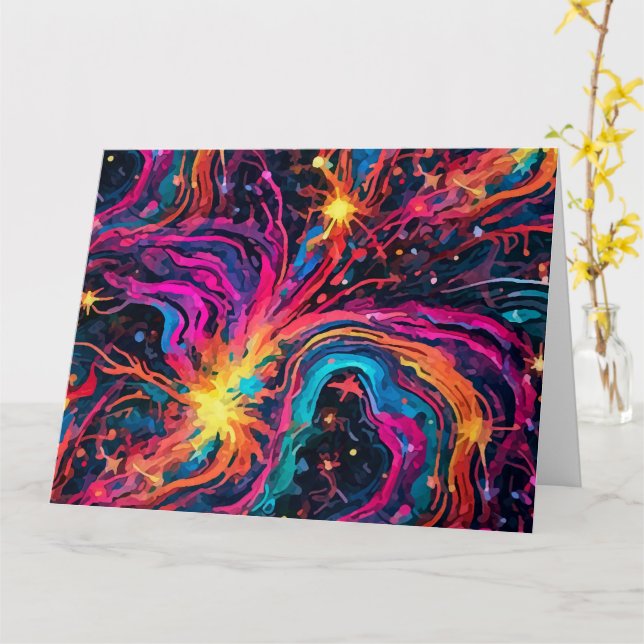 Tarjeta Dream Cosmos (flor amarilla)