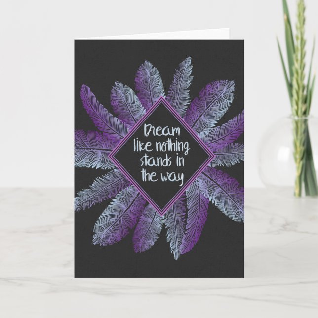 Tarjeta Dream Like Nothing interfiere en el camino (Anverso)