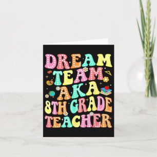 Tarjeta Dream Team Aka 8º Grado Profesor De Vuelta A La Es