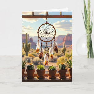 Tarjeta Dreamcatcher, cañones del desierto, cumpleaños de 