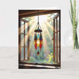 Tarjeta Dreamcatcher con vidrio templado en la ventana | C