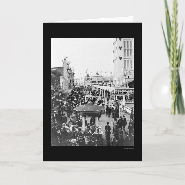 Tarjeta Dreamland, Coney Island, New York City 1912 (Anverso)