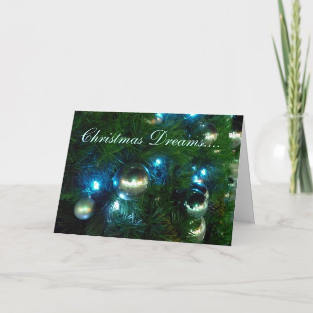 Tarjeta Dreams para Navidades de New Day Gardens (Anverso)