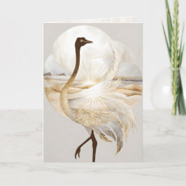 Tarjeta Dreamwoven Guardian Ostrich Greeting Card