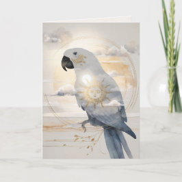Tarjeta Dreamwoven Guardian Parrot Greeting Card