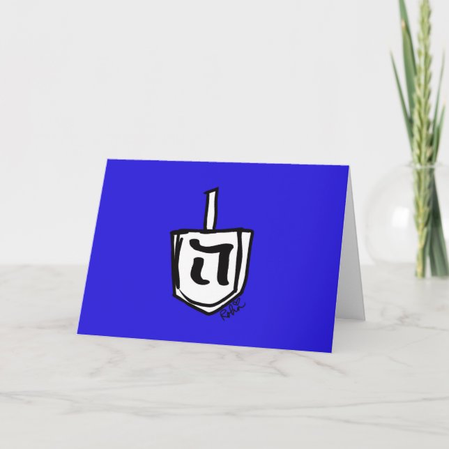 Tarjeta Dreidel (Anverso)