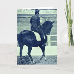 Tarjeta Dressage Grunge