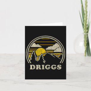 Tarjeta Driggs Idaho Id T Shirt Vintage Hiking Mountains T