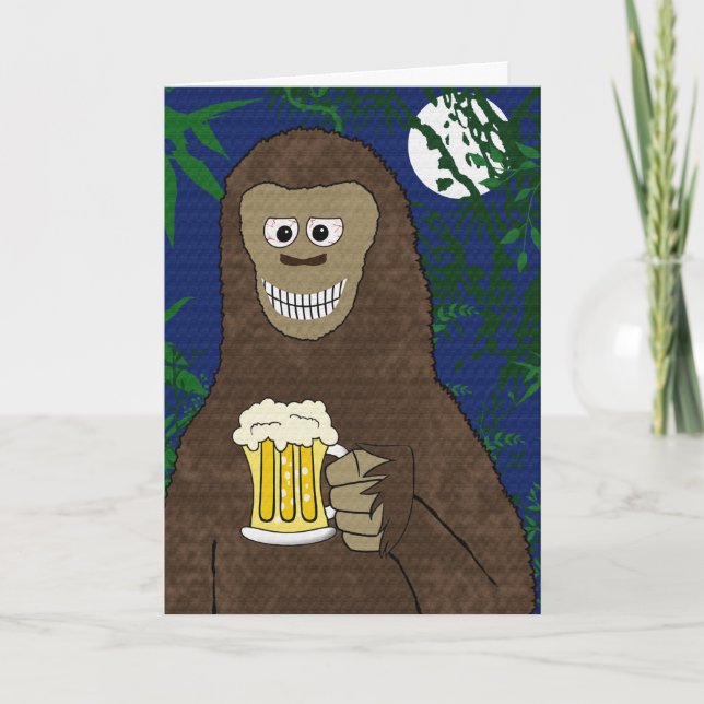 Tarjeta Drinkin' Bigfoot (Anverso)