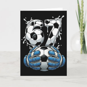 Tarjeta Drip de fútbol número 67 portero de fútbol masculi