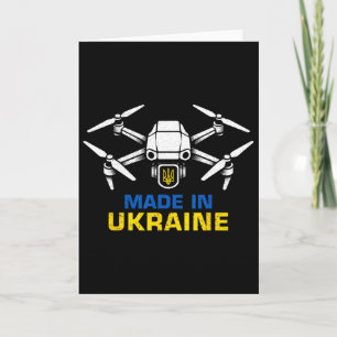 Tarjeta Drones de Ucrania Amantes Patrióticos Ucranianos F