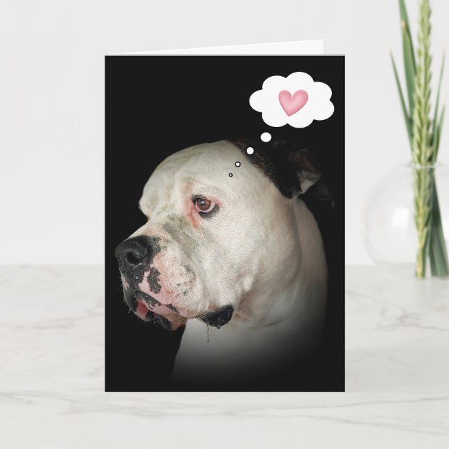 Tarjeta Drooling bulldog (Anverso)