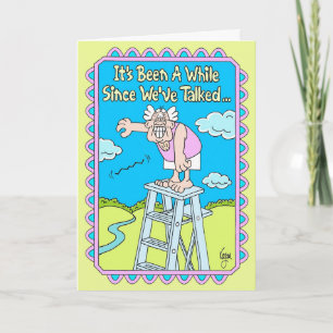 Tarjeta DROP A LINE Birday Card