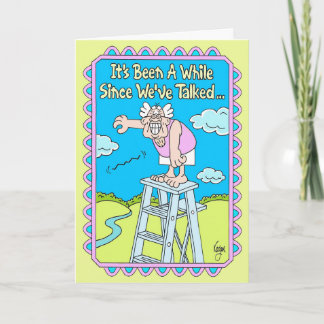 Tarjeta DROP A LINE Birday Card