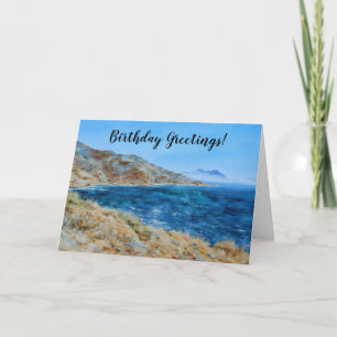 Tarjeta Drops in the Ocean Art Birthday Card