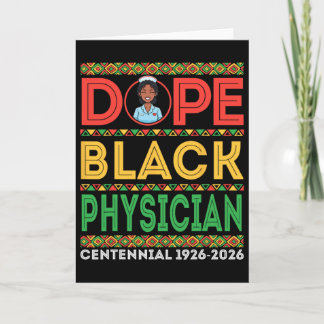 Tarjeta Drug Black Physician Centennial 1926 2026 Black Hi