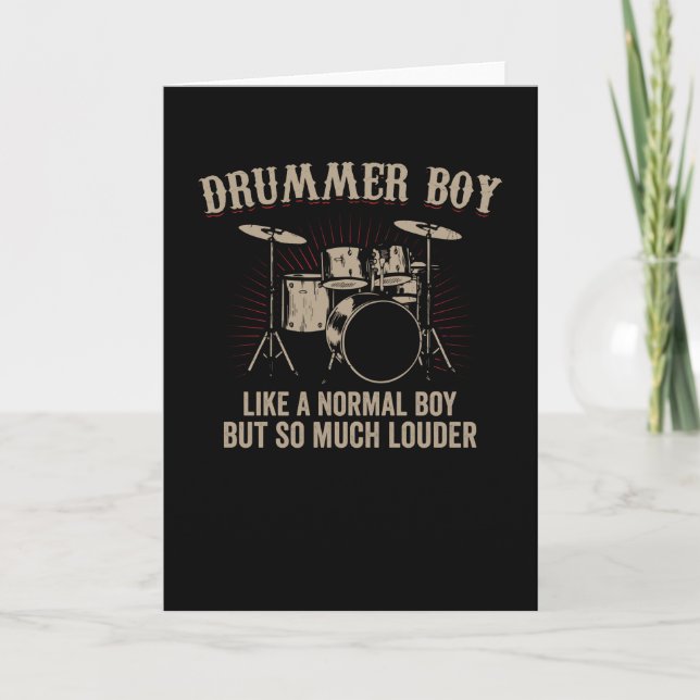 Tarjeta Drummer Boy | Dones de tambor (Anverso)