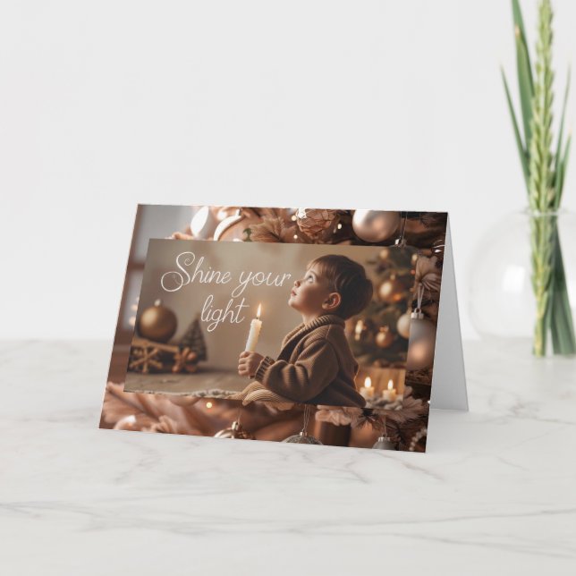 Tarjeta Dubbele kerst wenskaart (Anverso)