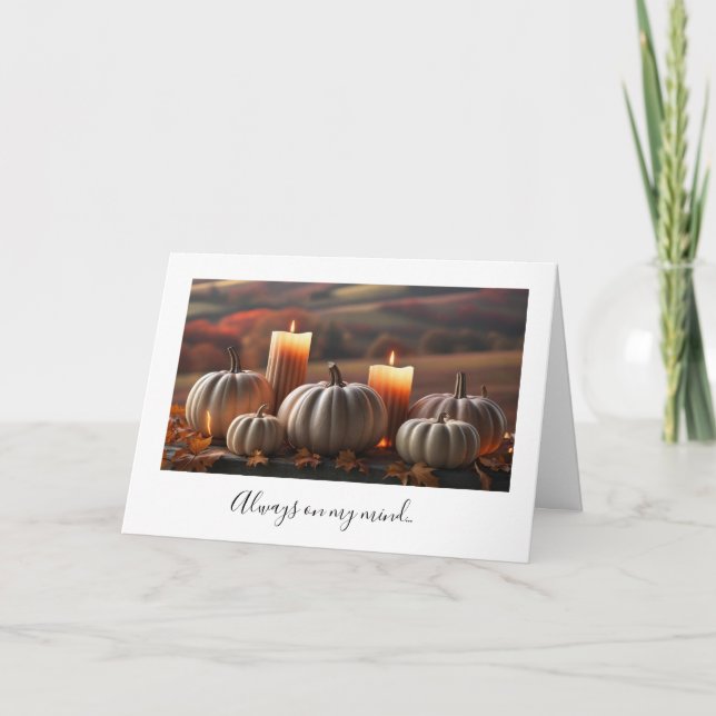 Tarjeta Dubbele wenskaart herfst (Anverso)