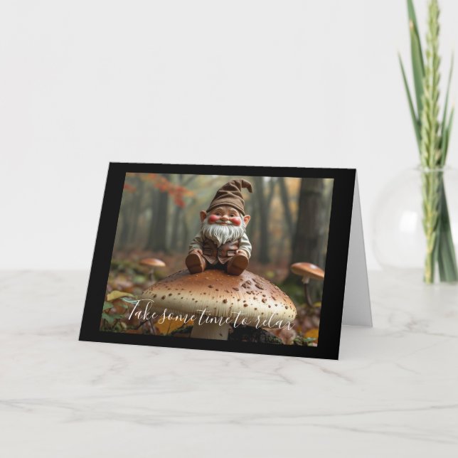 Tarjeta Dubbele wenskaart kabouter (Anverso)