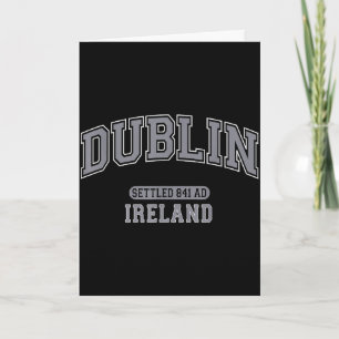 Tarjeta Dublín Irlanda colonizado 841 d.C. vintage deporte