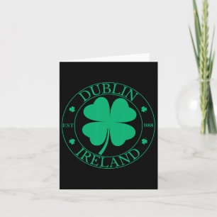 Tarjeta Dublín Irlanda Este 988 Hoja de Trébol Calle del T