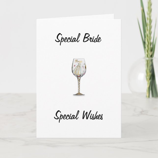 TARJETA DUCHA BRIDAL PARA LA NOVIA ESPECIAL (Anverso)