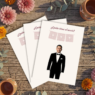Tarjeta Ducha de Boda Mexicana Dusty Rose Viva la Novia