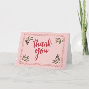 Tarjeta Ducha de novia italiana personalizada de agradecim