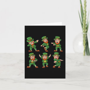 Tarjeta Duchas Duendes Diversión Día de San Patricio Niños