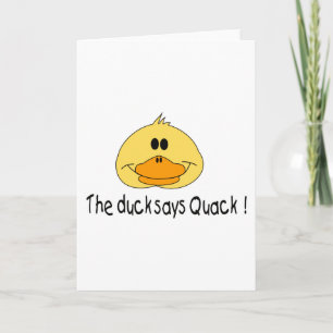 Tarjeta Duck dice cuac