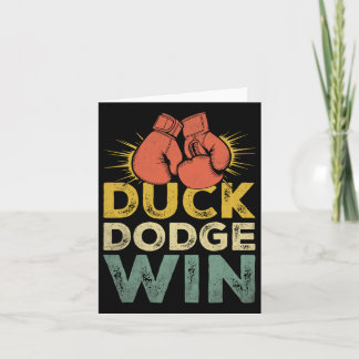 Tarjeta Duck Dodge Win Boxer Fuerza Deportiva Atleta B