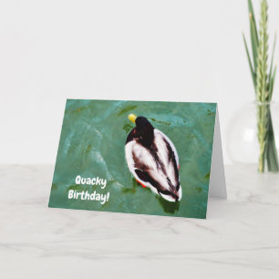 Tarjeta Duck Ducky Quacky Birthday Card