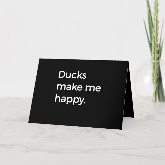Tarjeta Duck Love I Love Mascota Ducks Duck Farmer (Anverso)