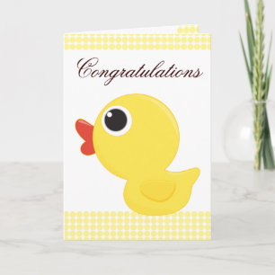 Tarjeta Duckie de goma