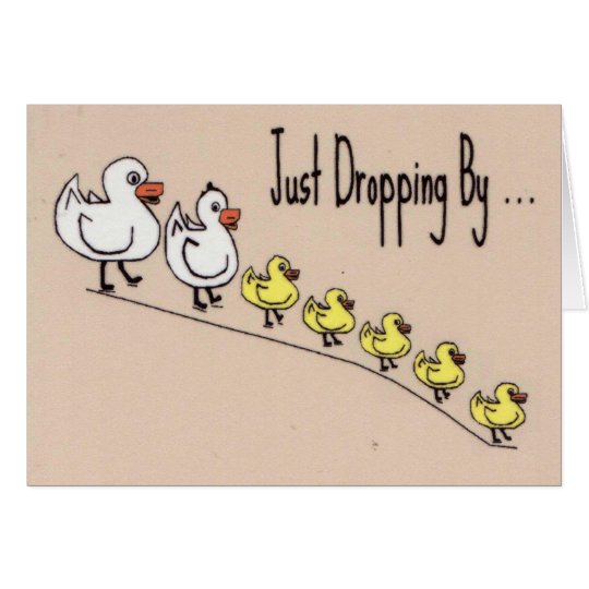 Tarjeta Ducks el pensamiento en usted