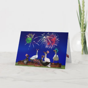 Tarjeta Ducky Celebration for the 4 de julio