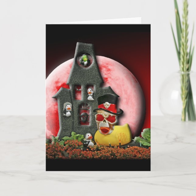 Tarjeta Ducky de ojos rojos (Anverso)