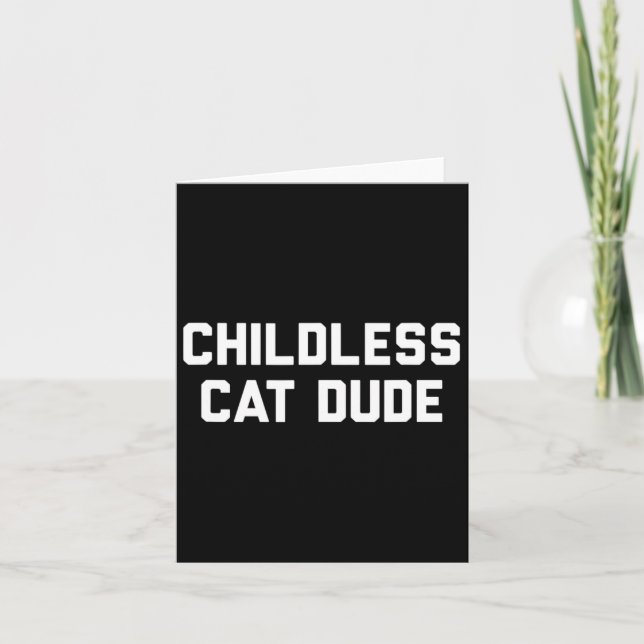 Tarjeta Dudas de gatos sin hijos (Anverso)