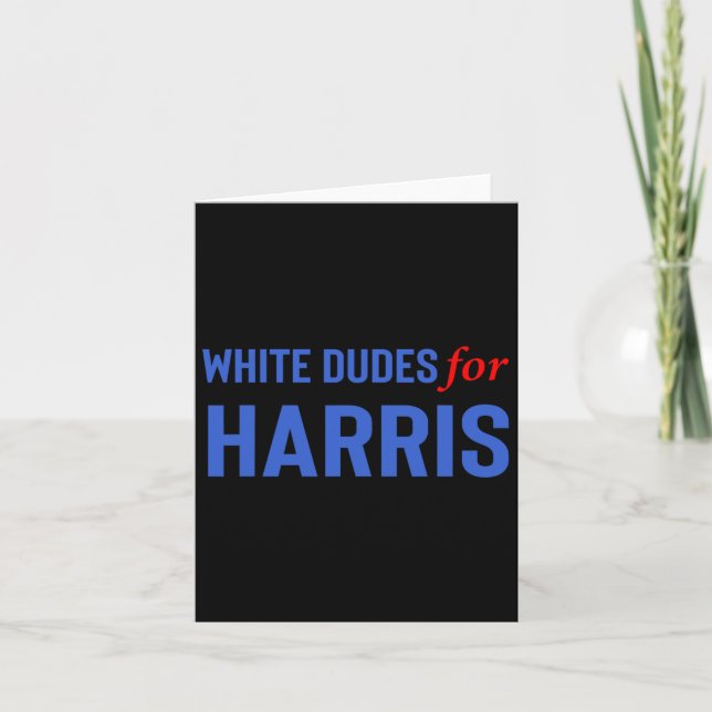 Tarjeta Dudes Para Kamala Harris 10 (Anverso)