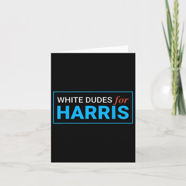 Tarjeta Dudes Para Kamala Harris 12 (Anverso)