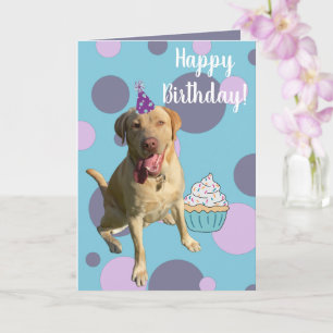 Tarjeta Dudley Labrador Birthday