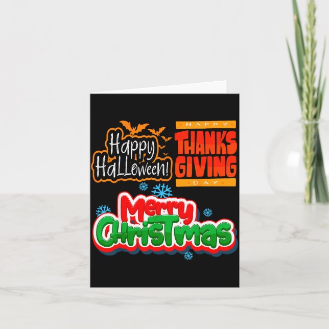 Tarjeta Due To Inflation This Is My Halloween Thanksgiving (Anverso)