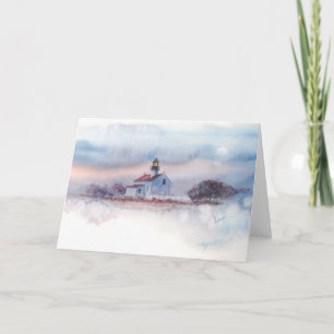 TARJETA DUELO EN EL VIEJO PT. LOMA LIGHTHOUSE, SAN DIEGO,