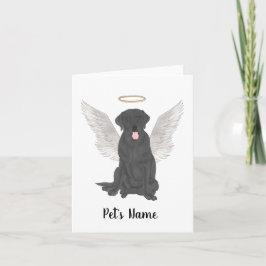 Tarjeta Duelo Personalizado por un Black Lab