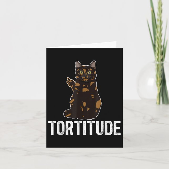 Tarjeta Dueña de gato con tortitud con caparazón de tortug (Anverso)